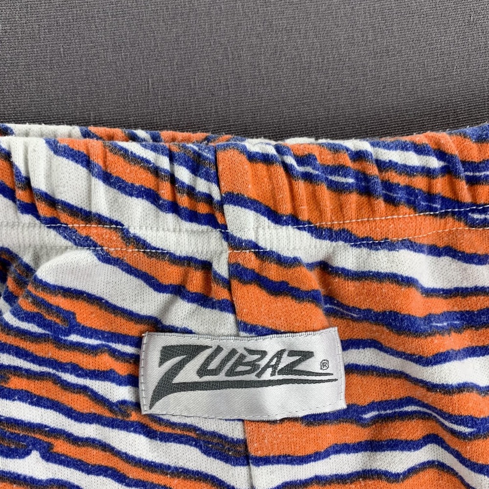 VTG Denver Broncos Pants Mens Large Orange Blue NFL Football Zubaz USA 32x32 - Picture 5 of 16